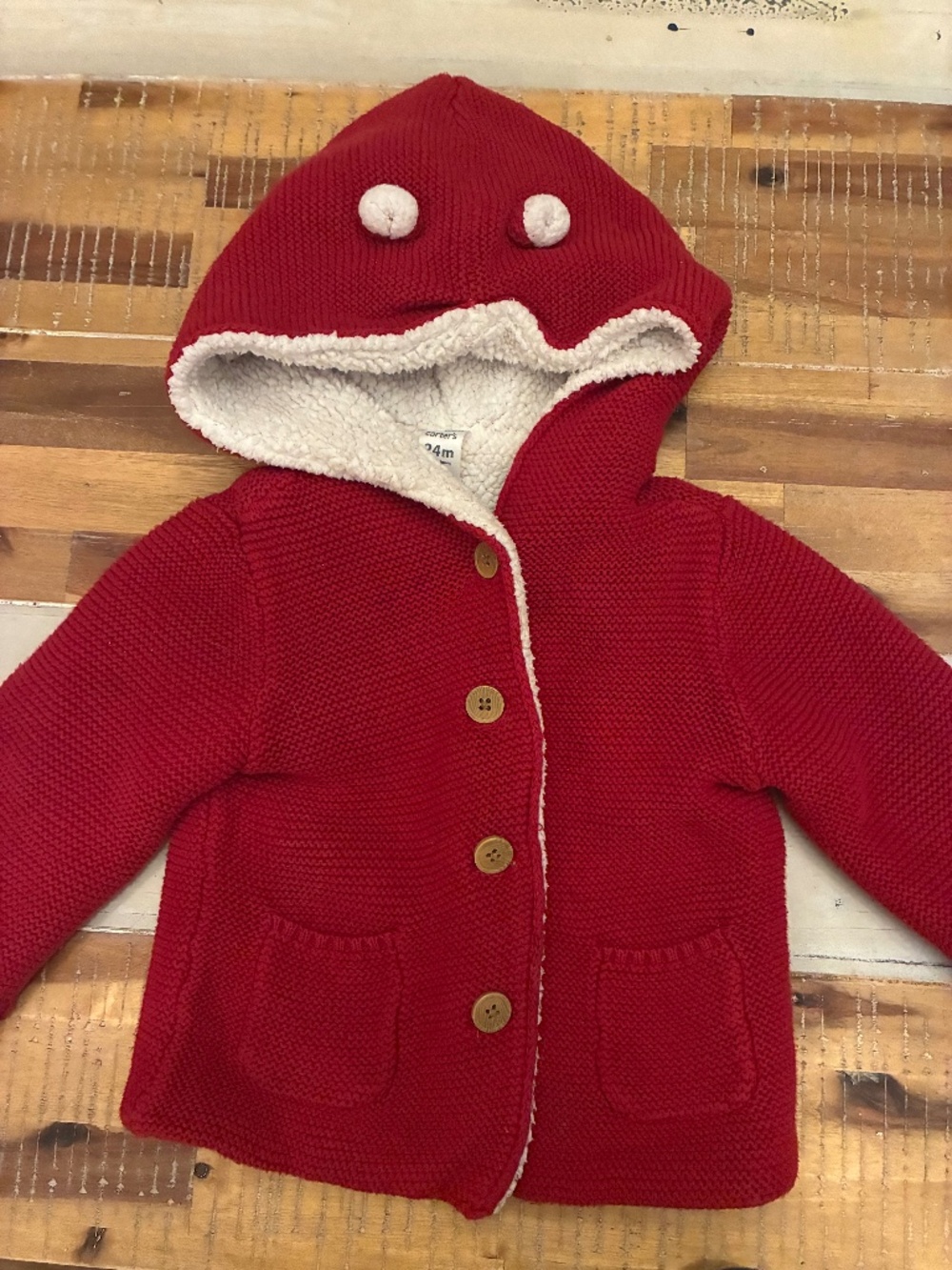 Cozy red winter jacket